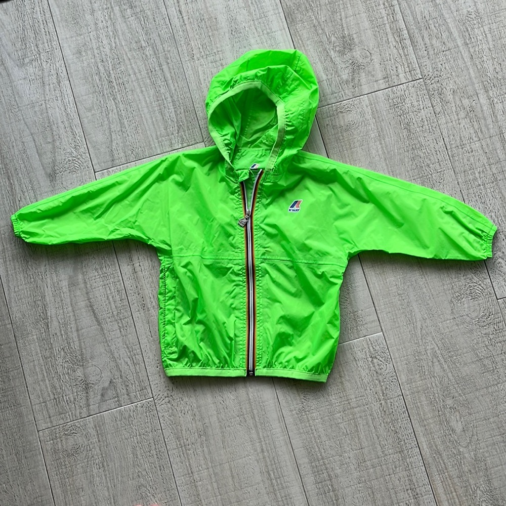 Flip green Kids K-Way rain jacket